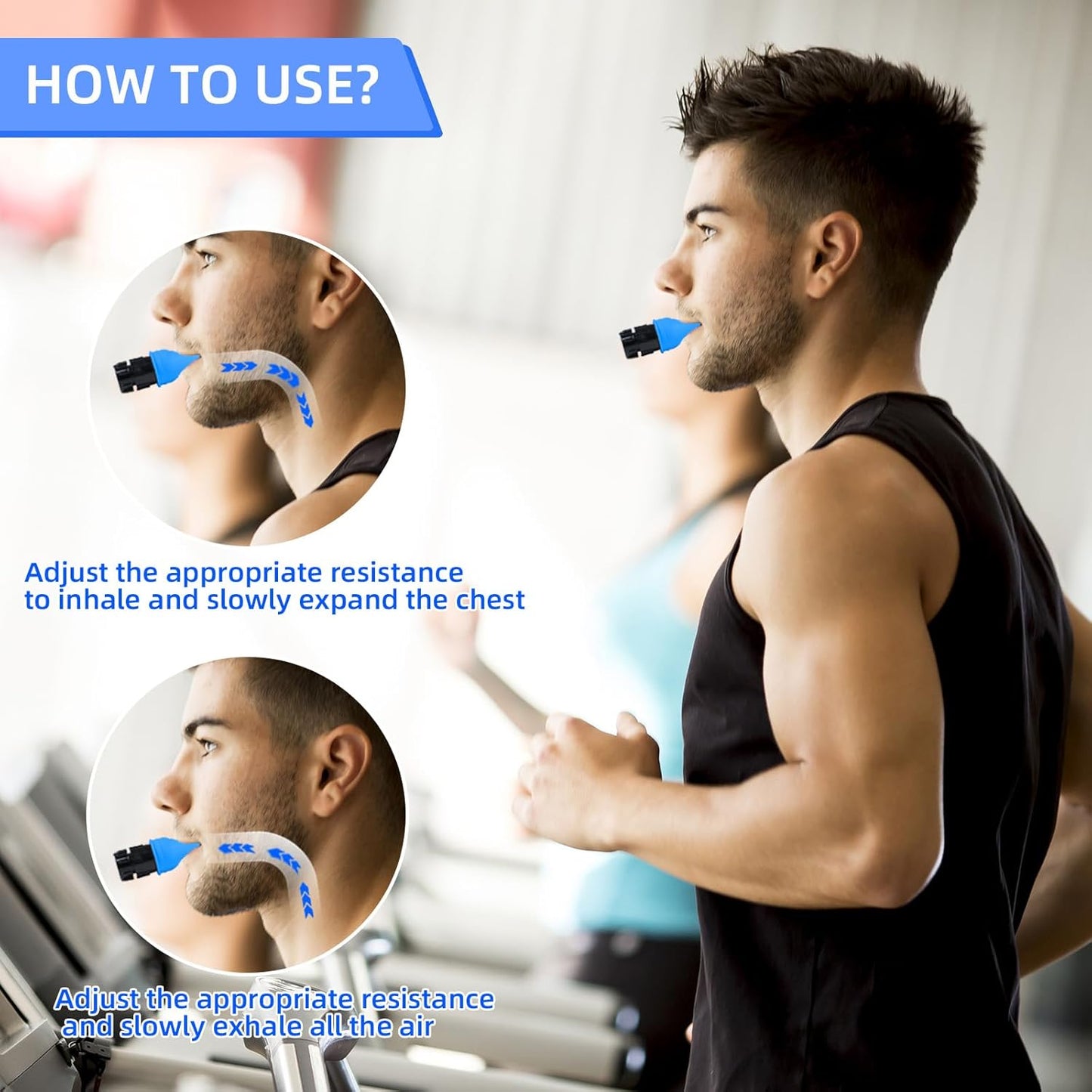 🌿Oxyfit Breathing Trainer, Appareils d'Exercice Respiratoire